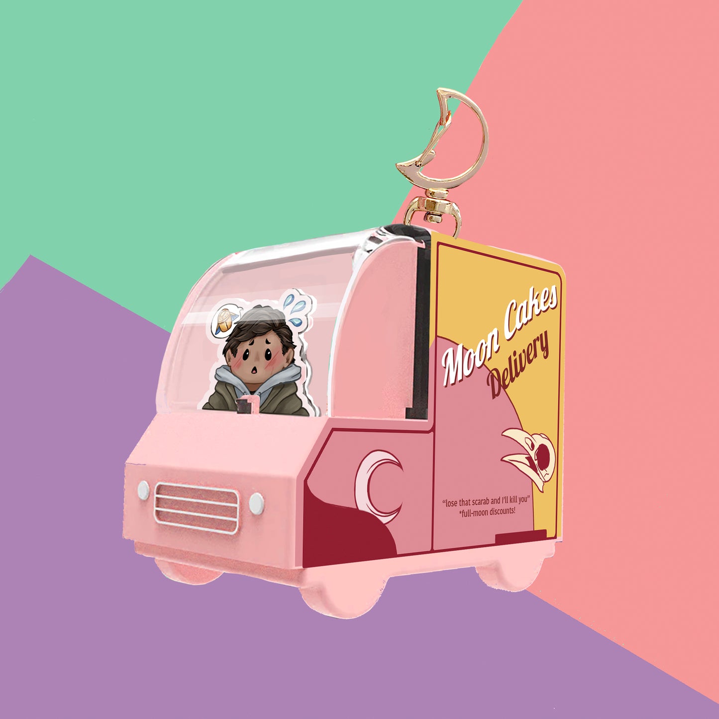 Moon Cakes 3D Mini Truck Keychain