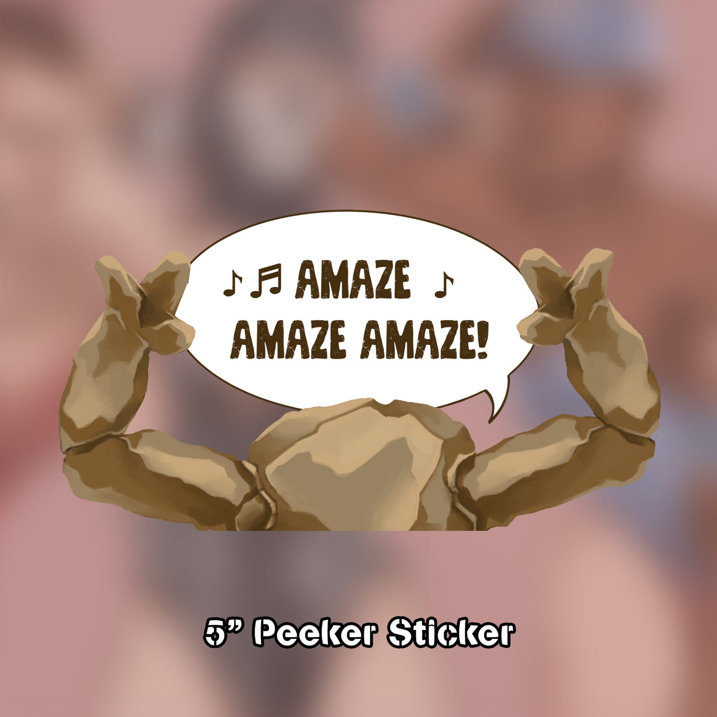 Rocky Peeker Sticker