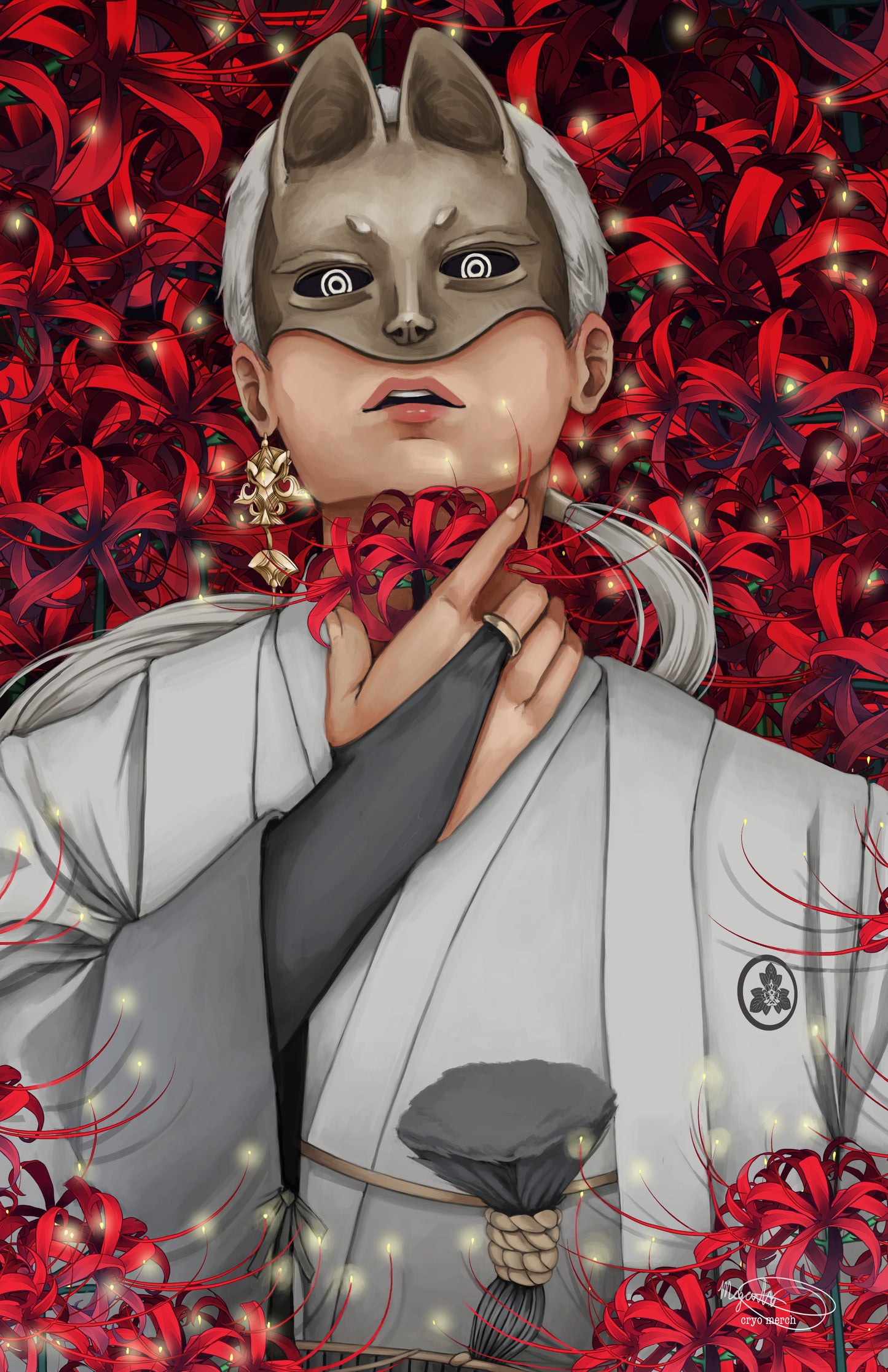Fox Mask Print