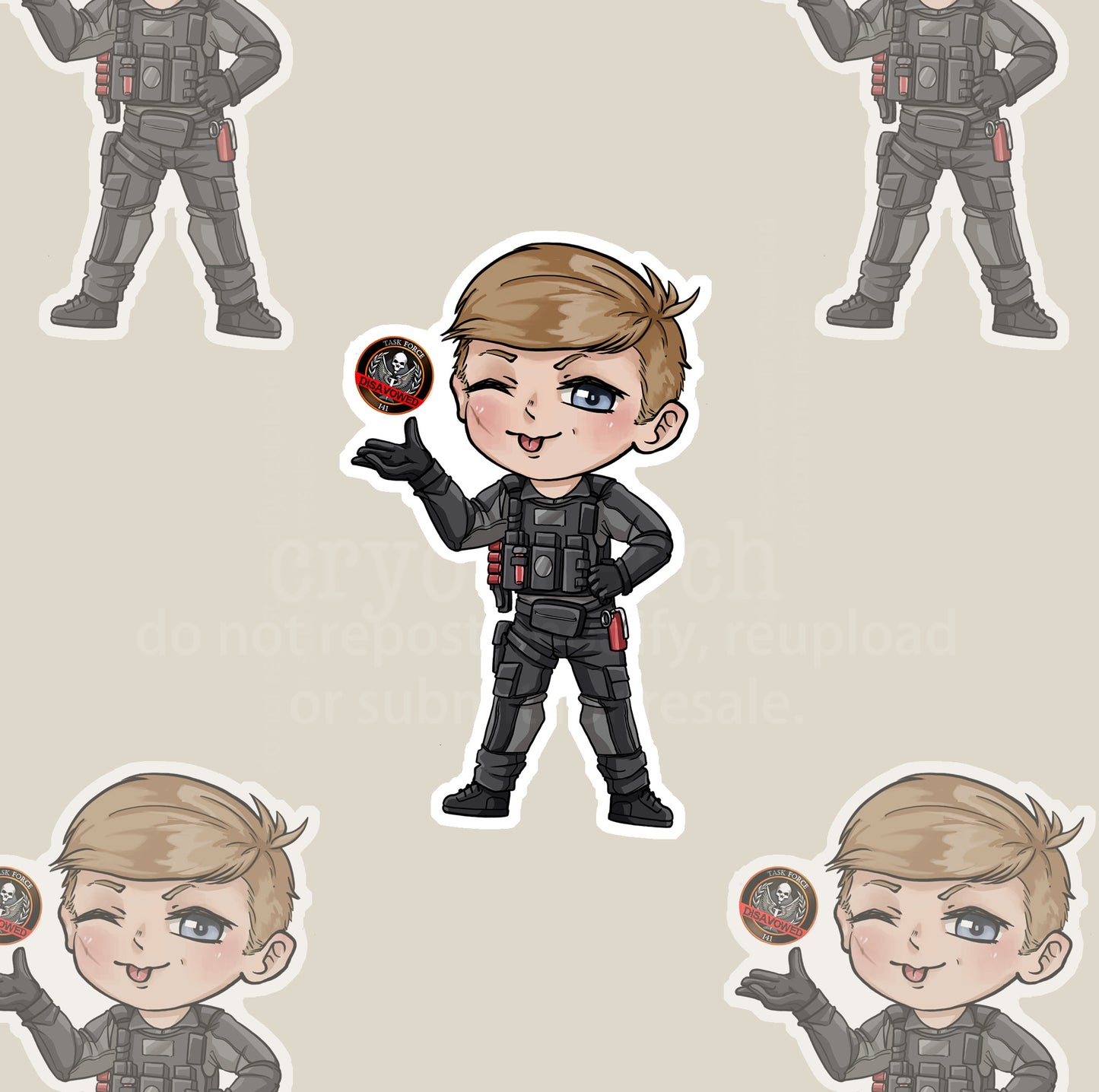 Graves Chibi Sticker