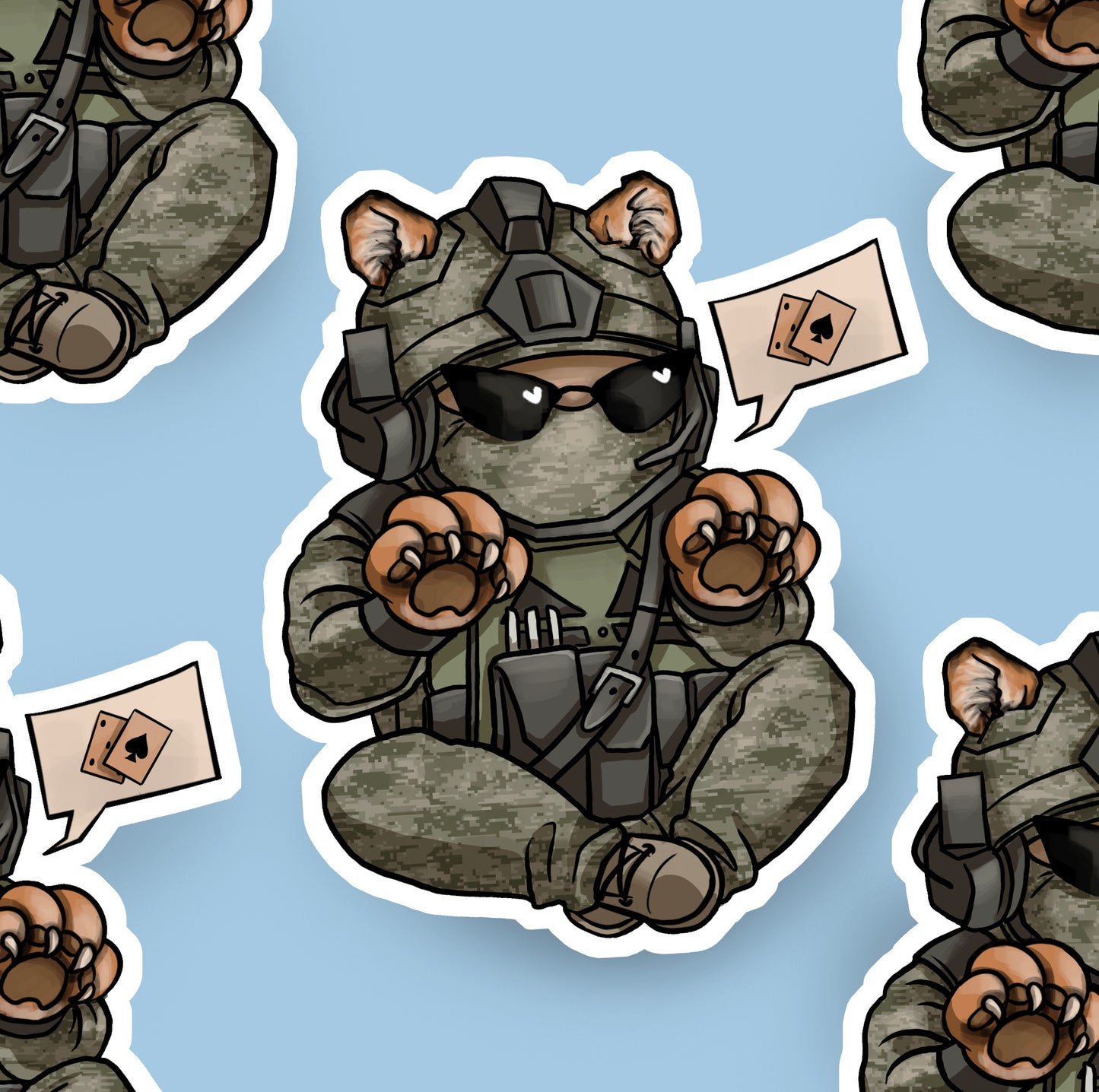 Kitty Horangi Sticker