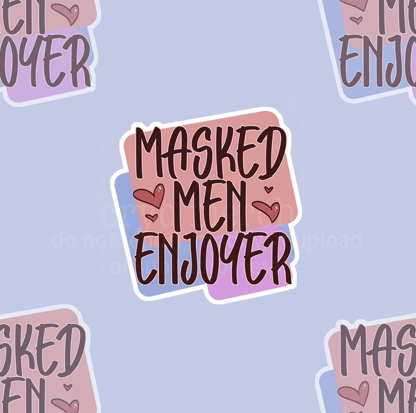 Masked Men Sticker