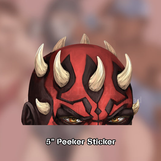 Maul Peeker Sticker