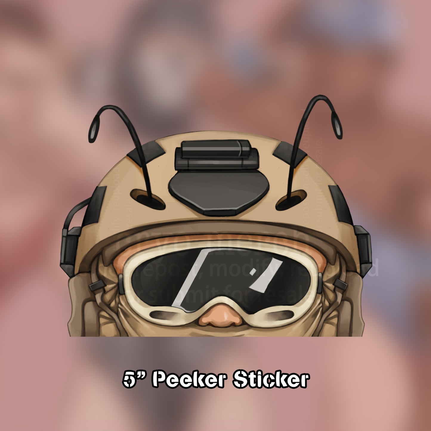 Roach Peeker Sticker