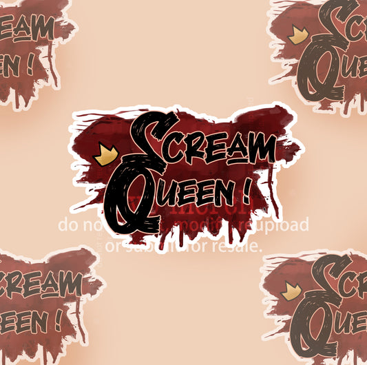 Scream Queen Sticker