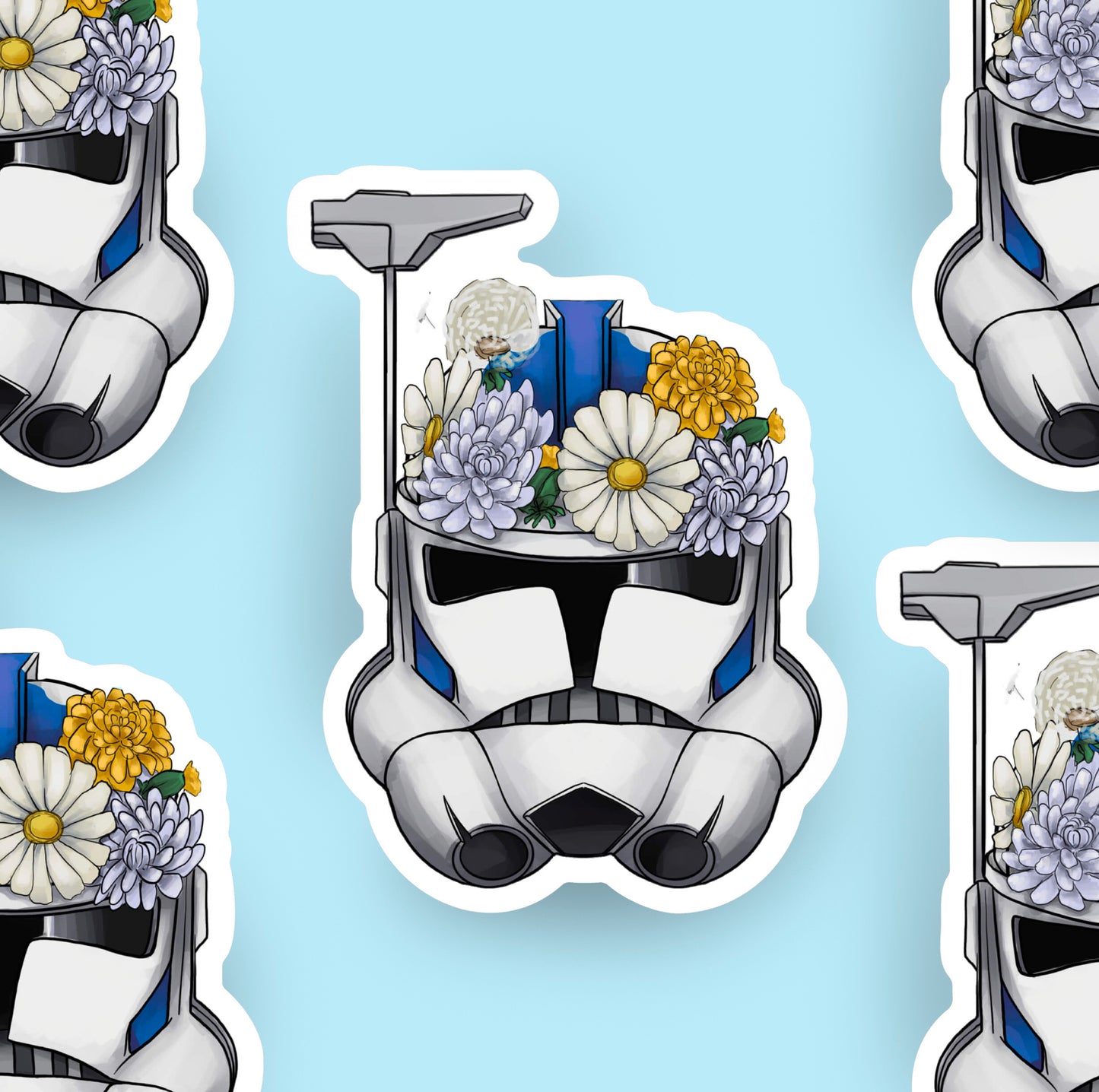 Flower Crown Fives Sticker