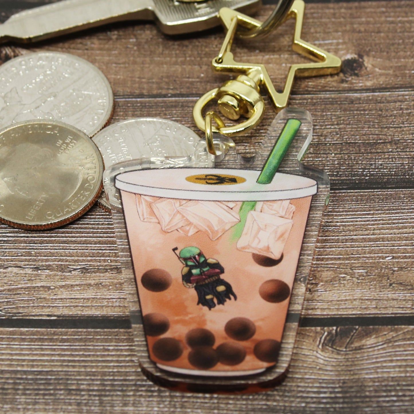 Boba Tea Keychain