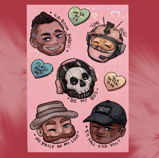 141 Valentines Sticker Sheet
