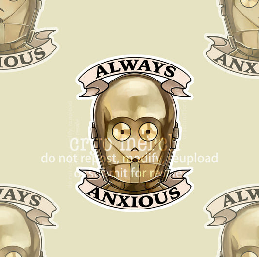 Anxiety Droid Sticker