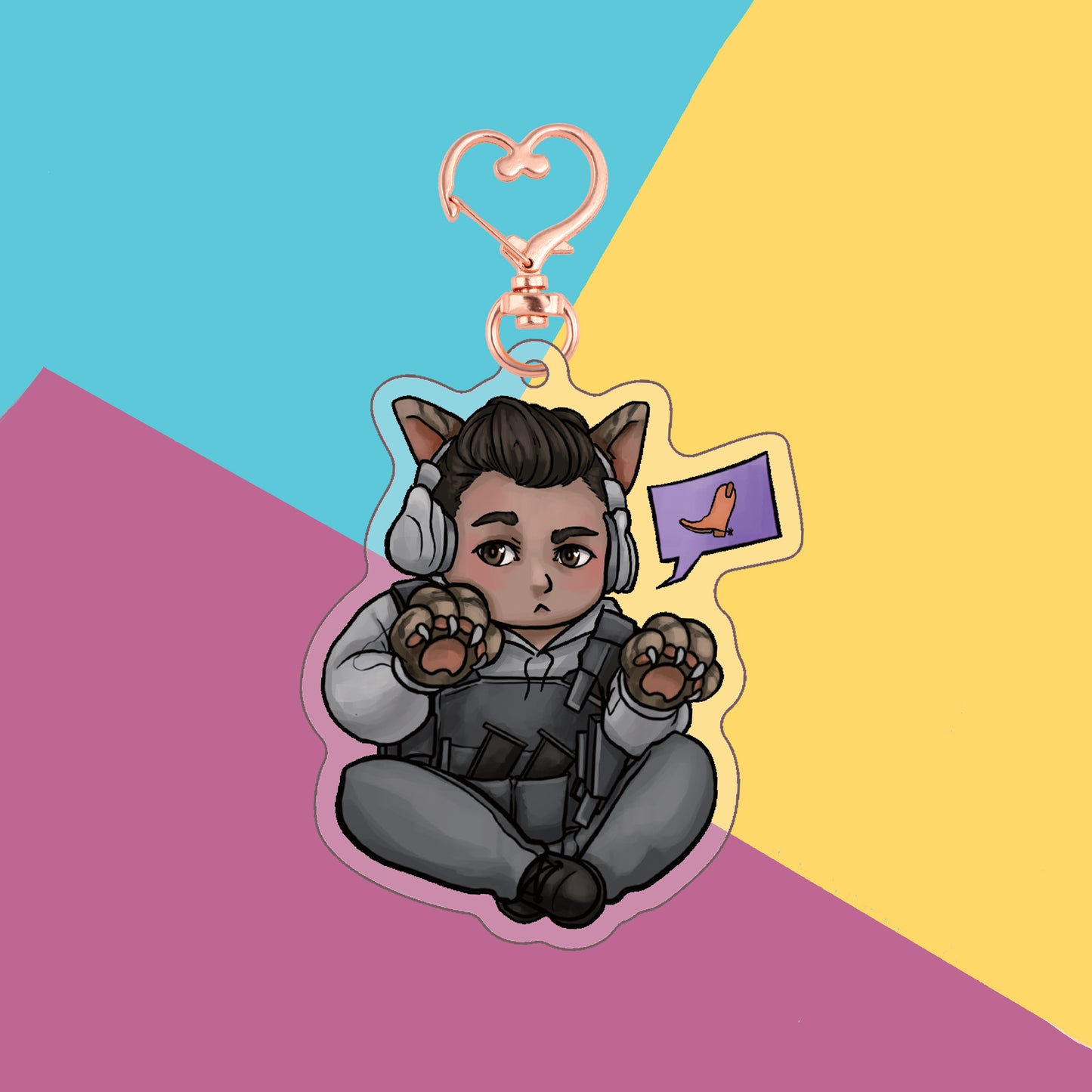 Kitty Rudy Keychain