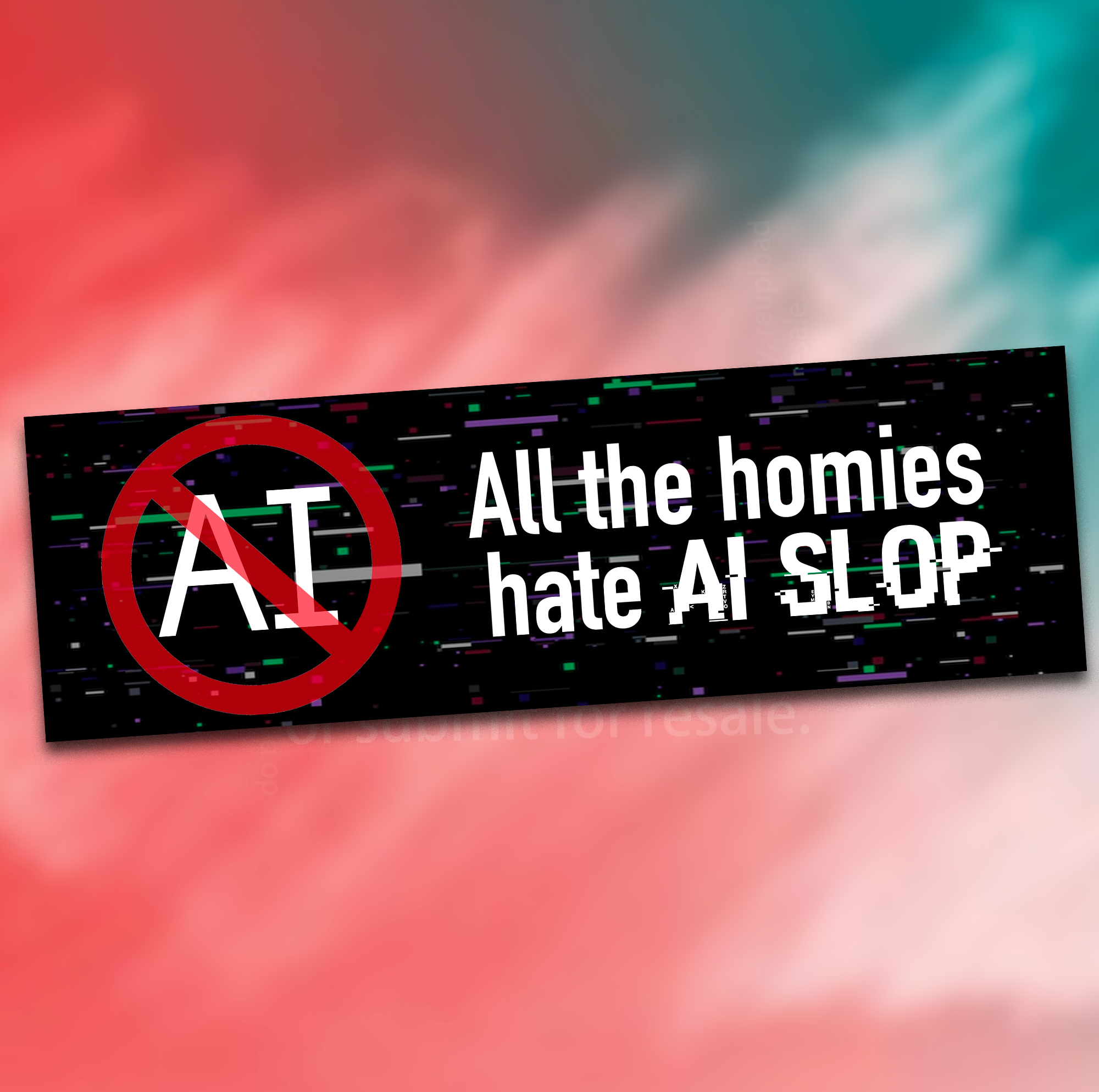 AI Slop Bumper Sticker – CryoMerch