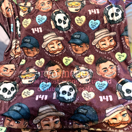 COD Valentines Blanket