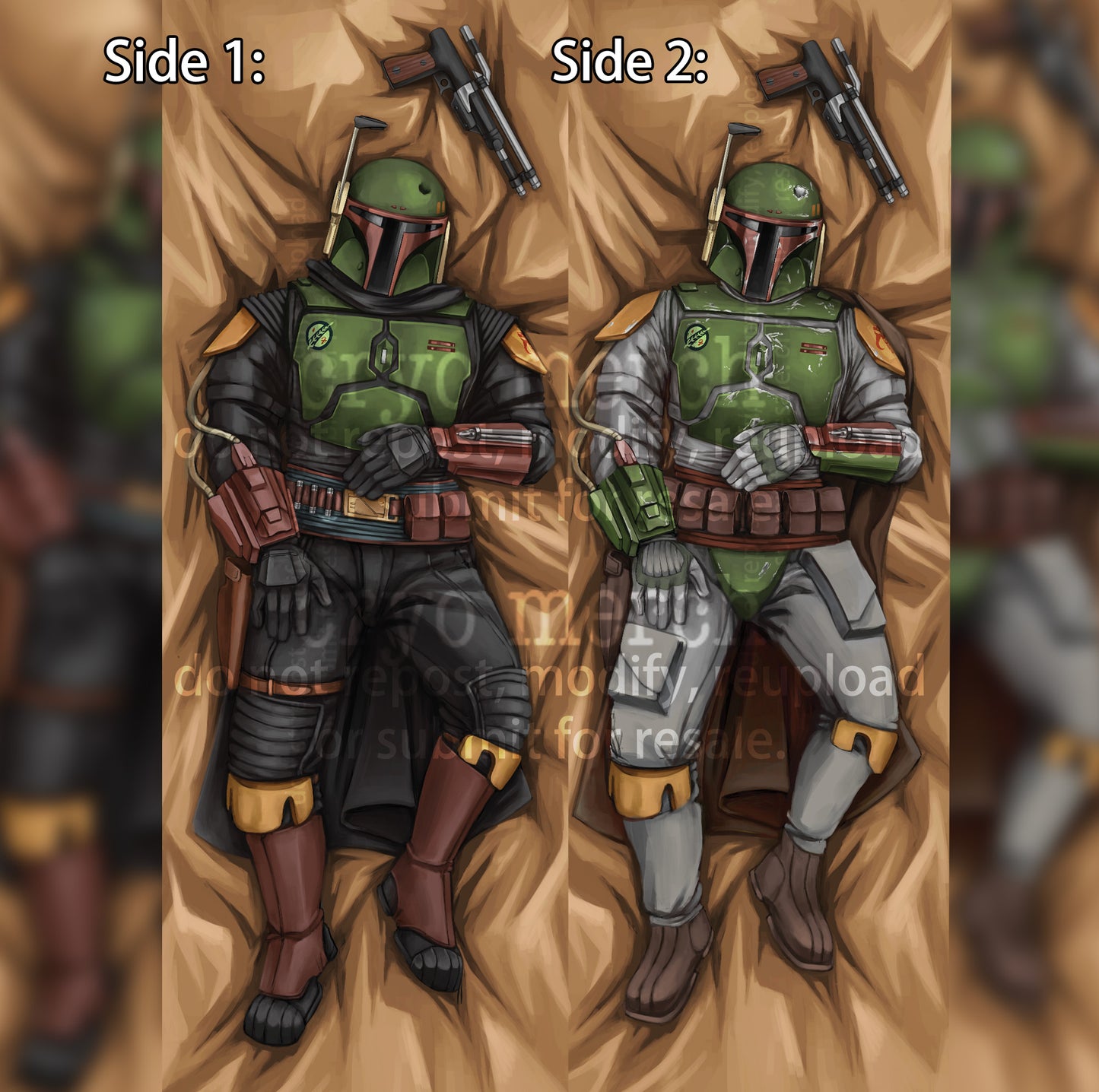 Boba Body Pillow Case