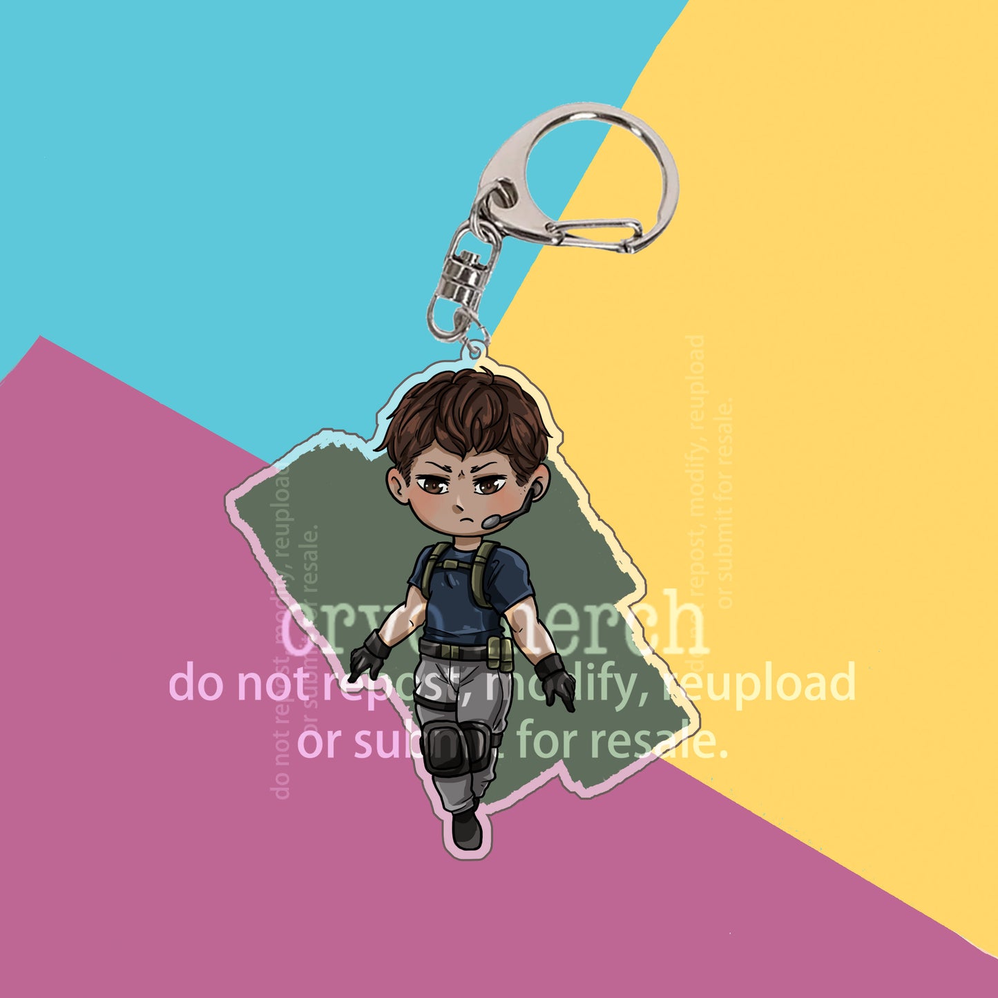 Chris Redfield Keychain