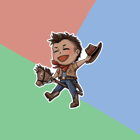 Cowboy Soap Sticker