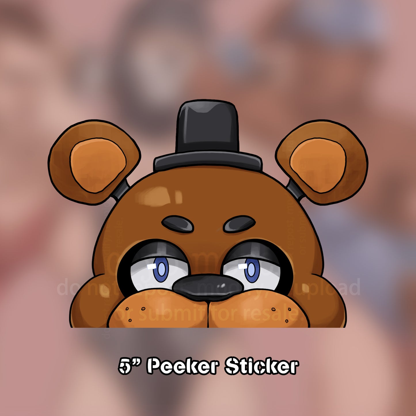 FNAF Peeker Stickers