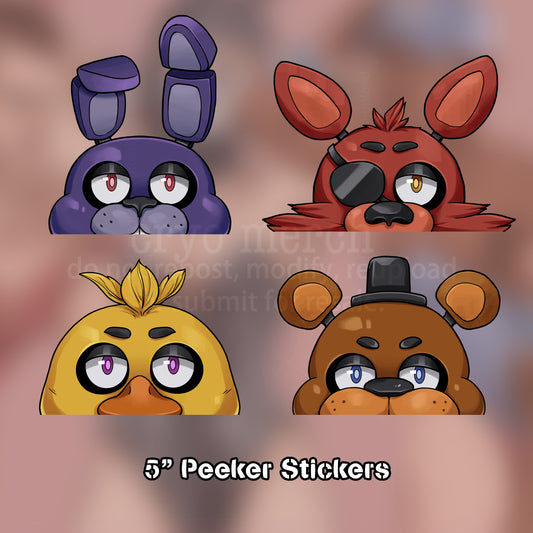 FNAF Peeker Stickers