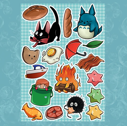 Ghibleque Sticker Sheet