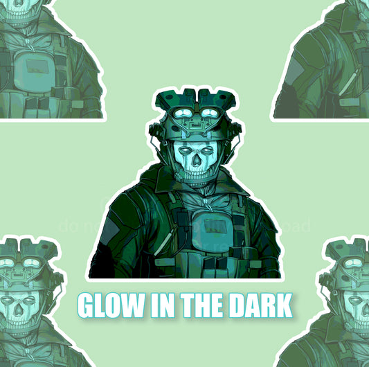 Glow in the Dark Ghost Sticker