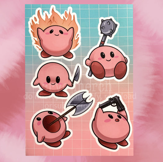 Kirbo Sticker Sheet