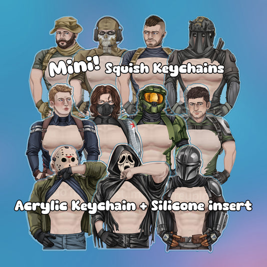 Mini Squish Standee Keychains