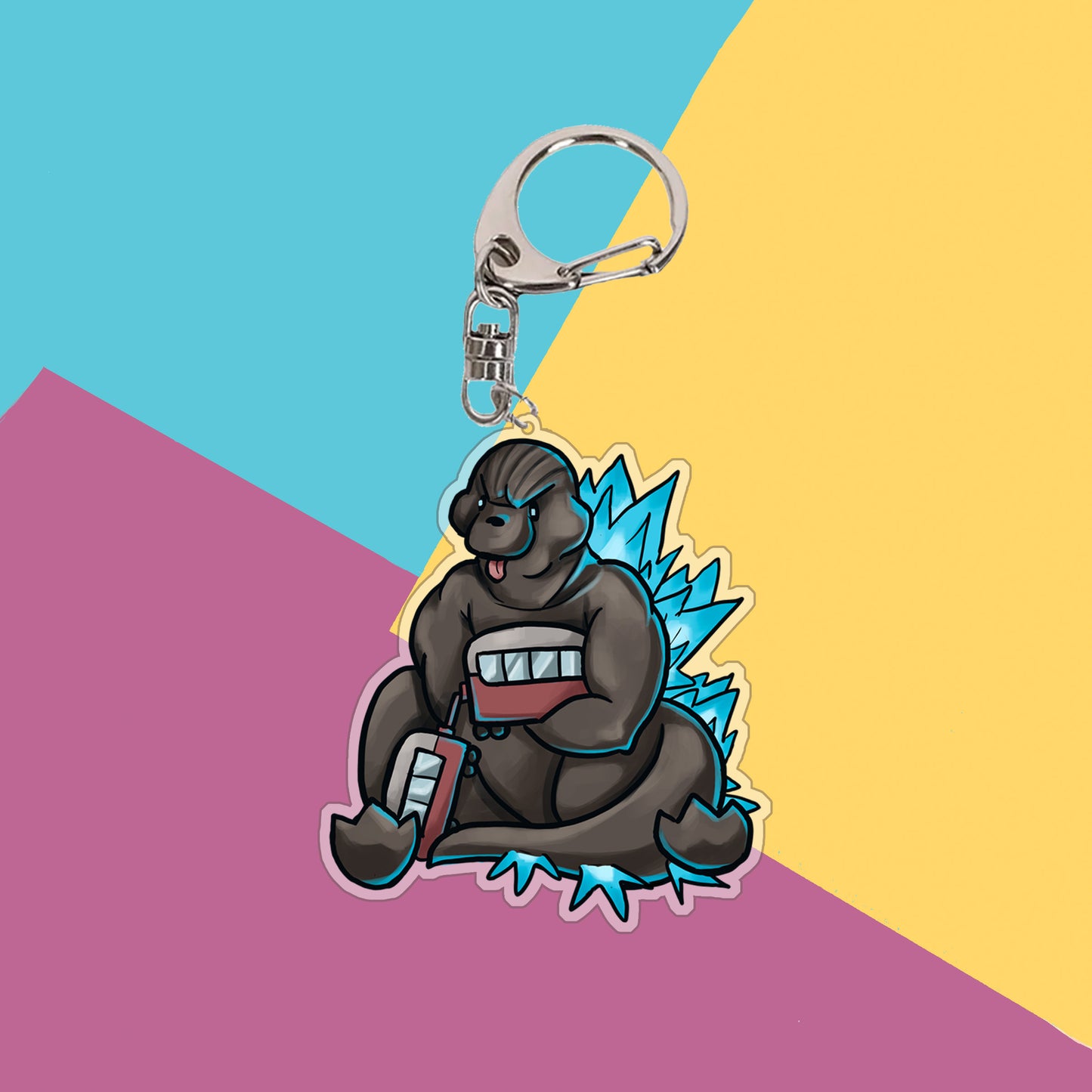 Godzilla Keychain