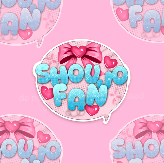 Shoujo Fan Sticker
