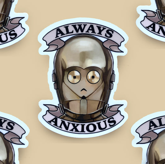 Anxiety Droid Sticker