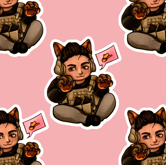 Kitty Alejandro Sticker