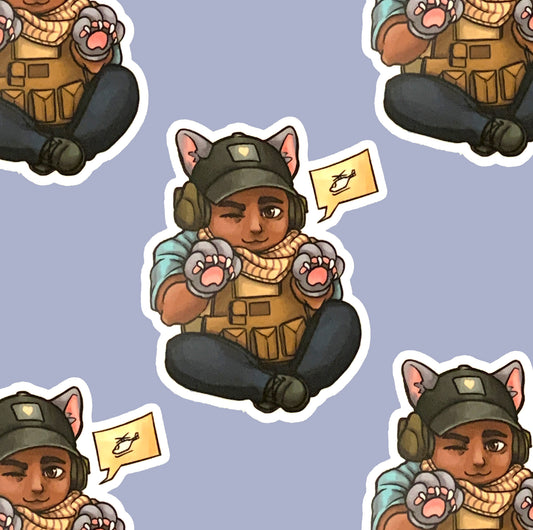 Kitty Gaz Sticker
