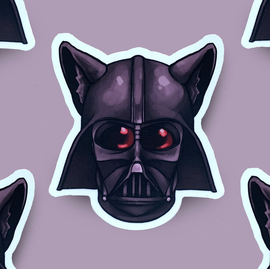 Kitty Vader Sticker